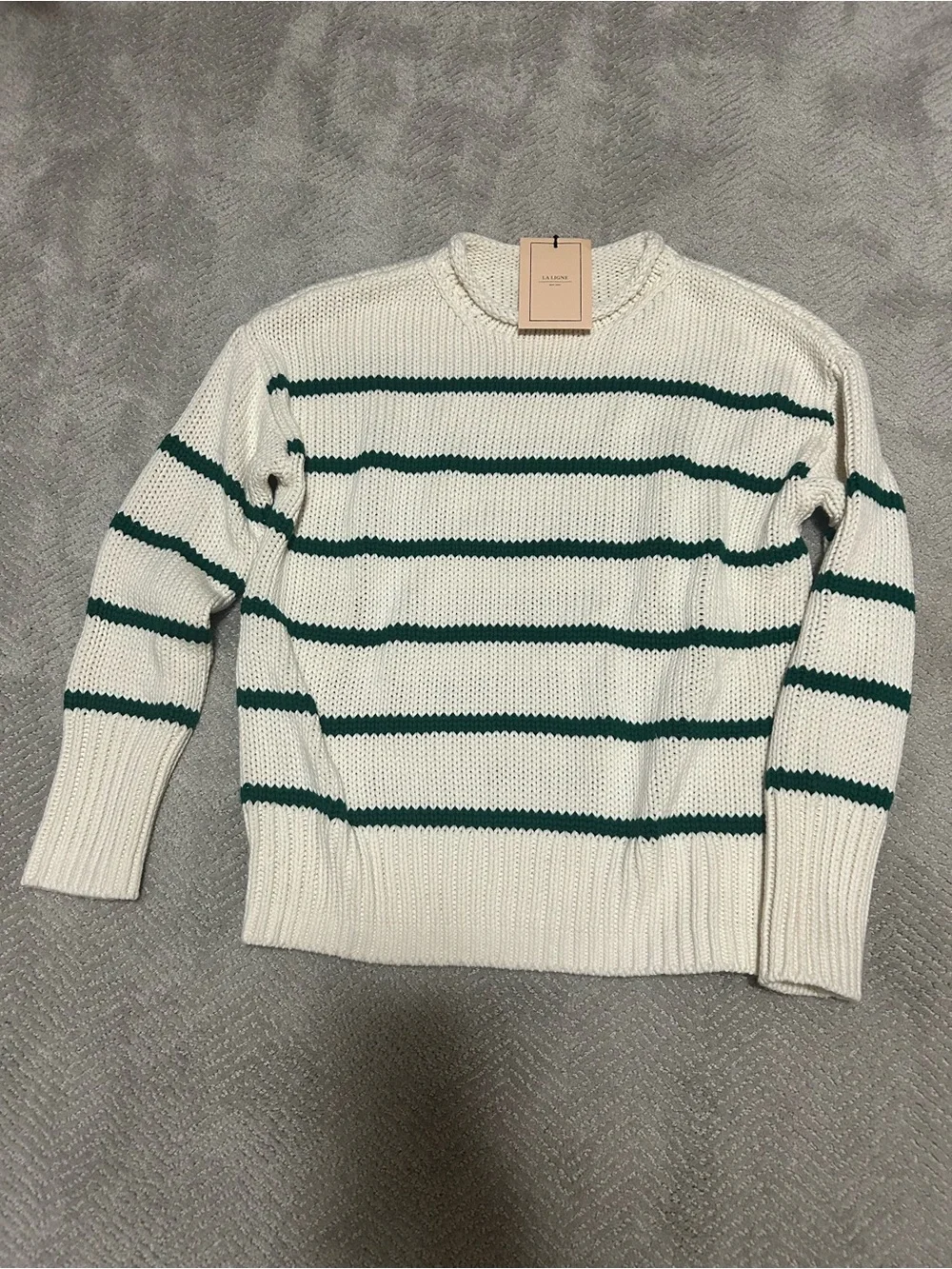 NWT La Ligne White/Cream Green Marina XS - Picture 3 of 6